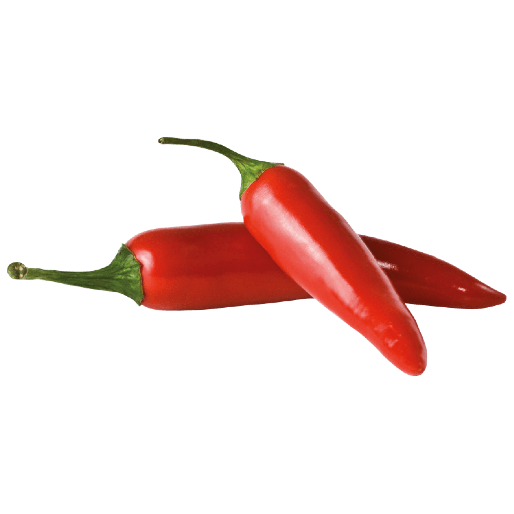 schwebende Paprika