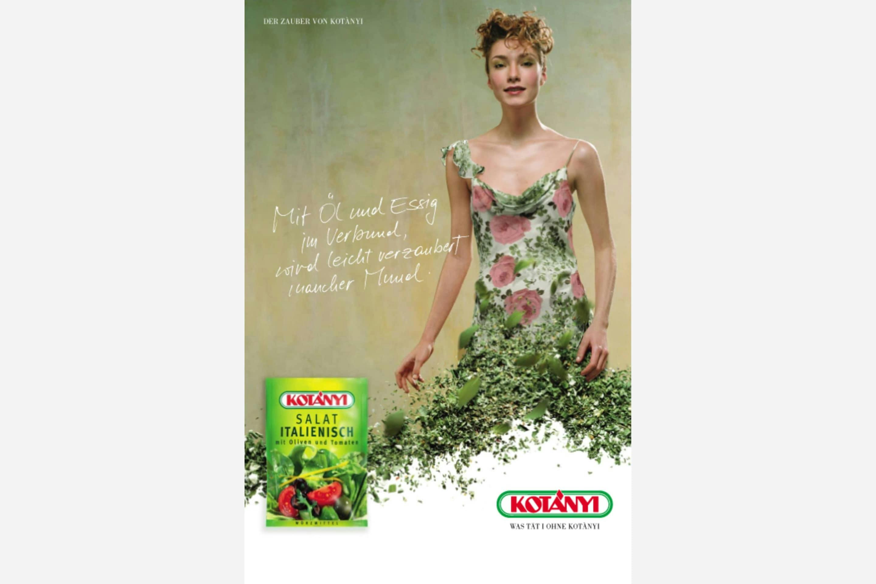 Anunț publicitar Kotányi din anii 2000