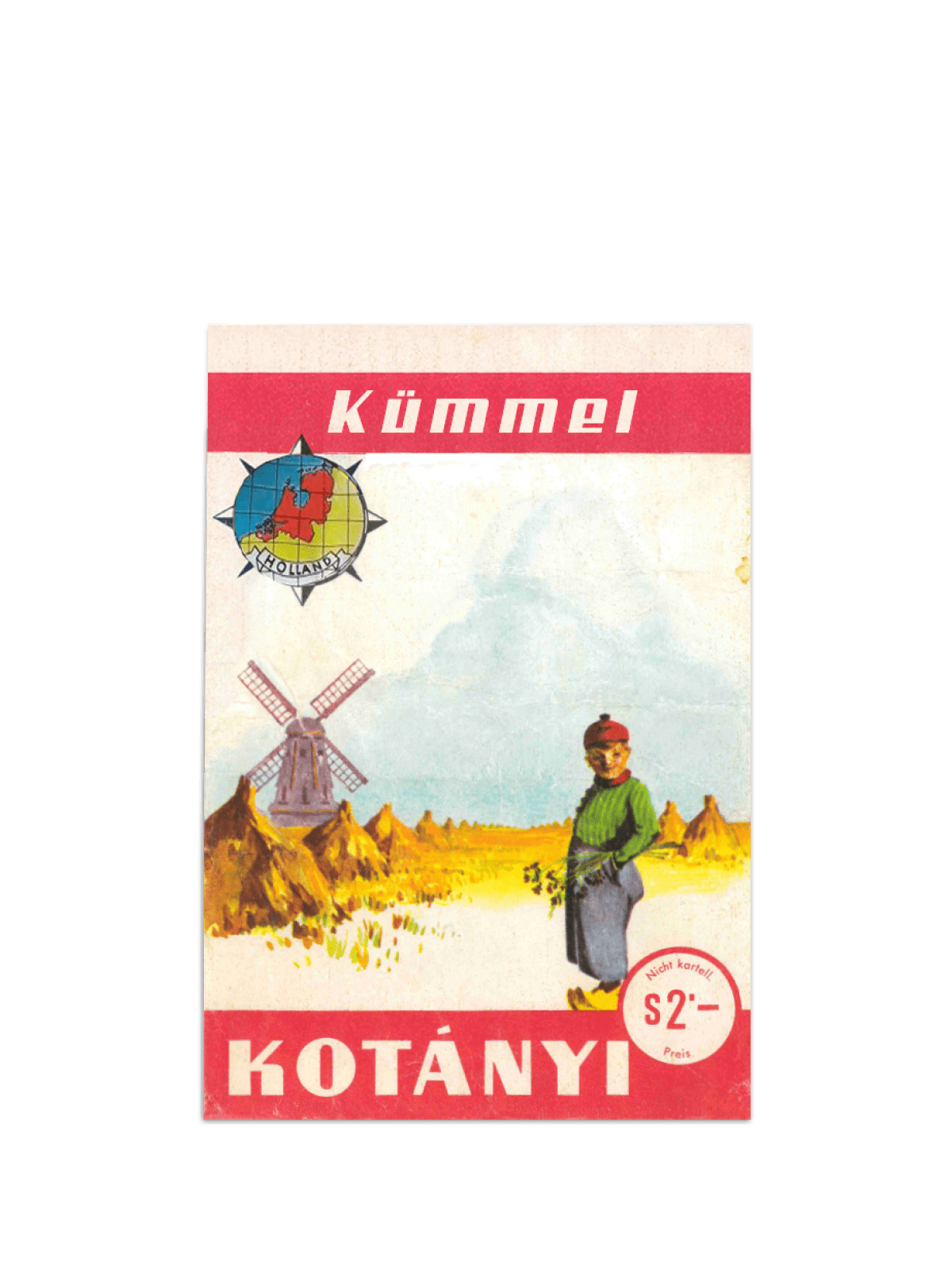 Un plic cu chimen Kotányi din 1961.